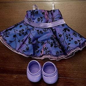 Build-a-Bear dress and high heels